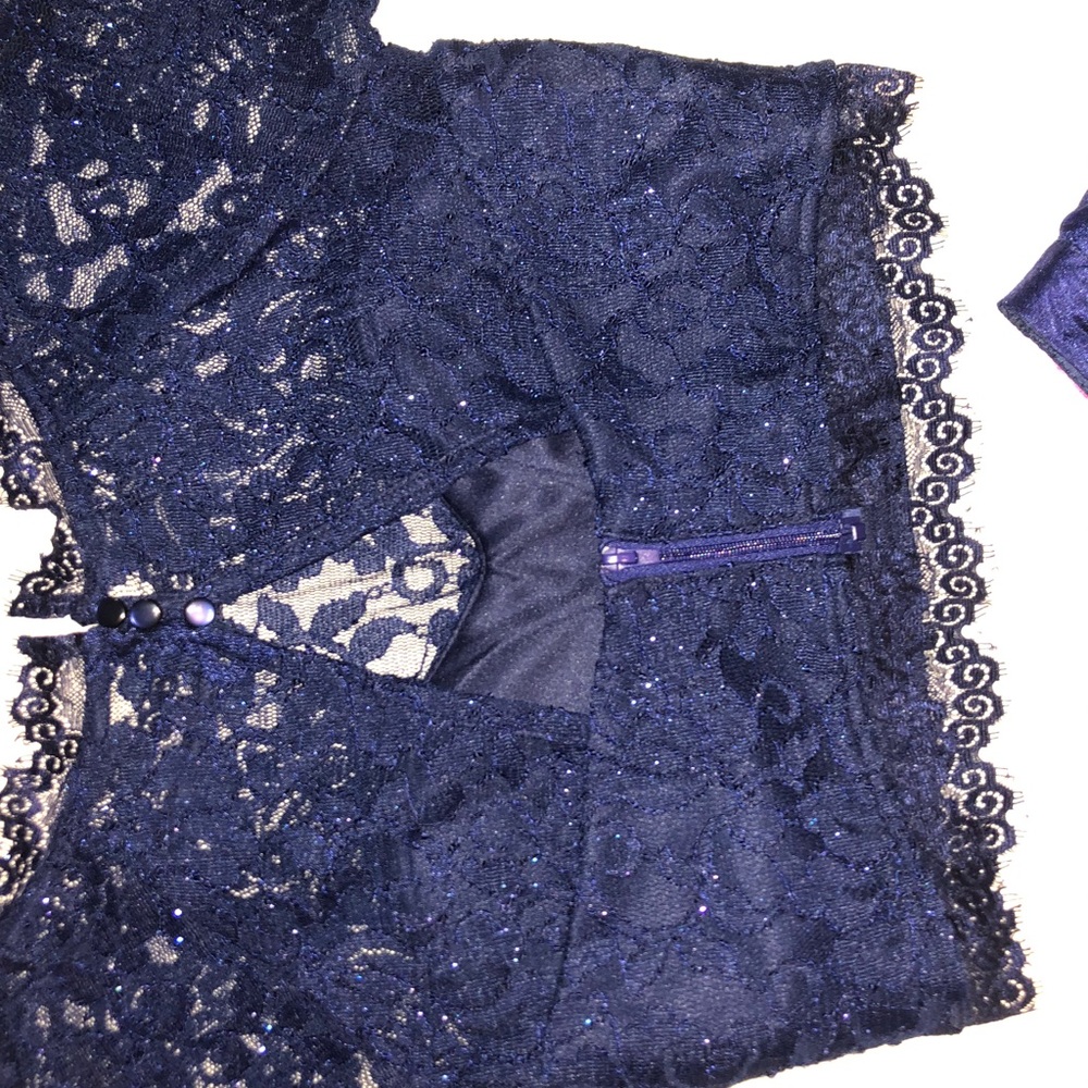 2 PC LACE FLORAL DRESS - Picture 7 of 7